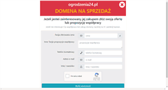 Desktop Screenshot of ogrodzenia24.pl